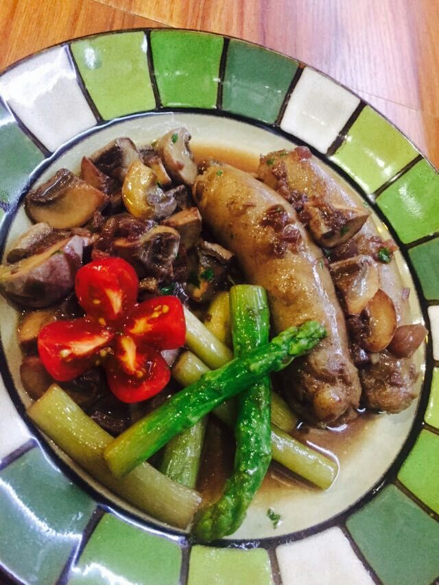 Platos realizados en el restaurante de Tianjin